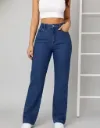 WOMEN TRENDING STYLISH STRAIGHT BOTTOM BLUE JEANS